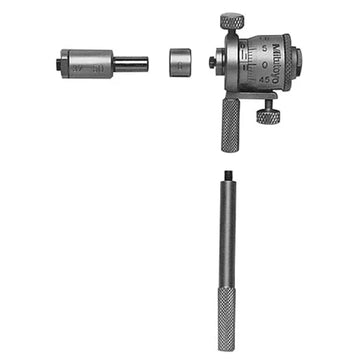 Mitutoyo inside micrometer with interchangeable rods and spacing collars