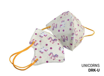 KIDS UNICORN Purple 3-ply disposable hygienic mask box, 20 pieces