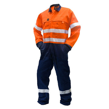 Esko FR Overall, 240 gsm.88/12 11 Cal, Oran/Navy D/N AU