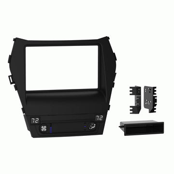 Hyundai Santa Fe 2013–2019 DIN double DIN facia kit matte black with navigation