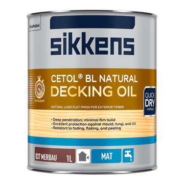 Sikkens BL Natural Decking Oil - Merbau