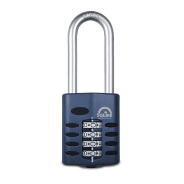 Squire 50mm combination padlock with hardened steel shackle and die cast body