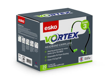 Vortex Class 3 Headband Earplug, Box 20