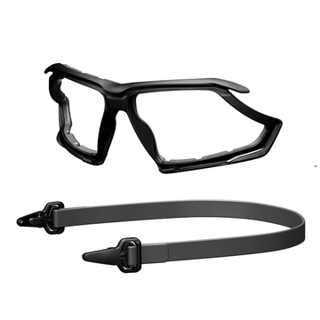Foam gasket and elastic headstrap kit for Aero range safety glasses