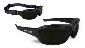 Esko COMBAT X4 Shade 5 welding safety eyewear with foam seal and removable temples