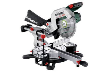 Metabo 18V brushless sliding compound mitre saw with 254mm blade, bare tool