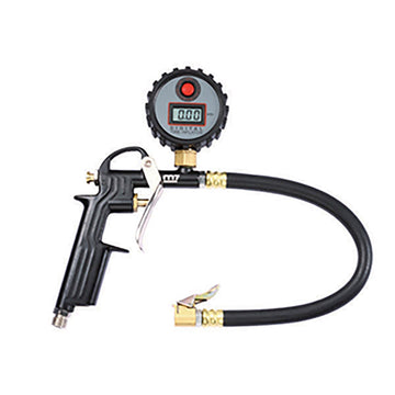 M7 digital tyre inflator with PSI gauge and clip-type nozzle