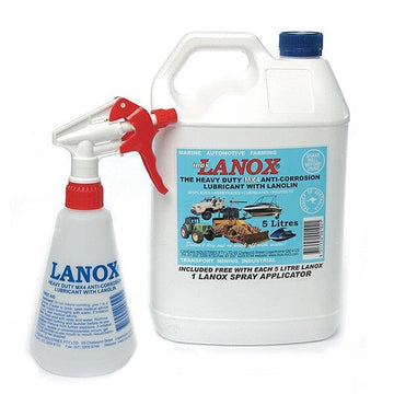Inox MX4 Lanox lanolin lubricant 5L bottle with applicator