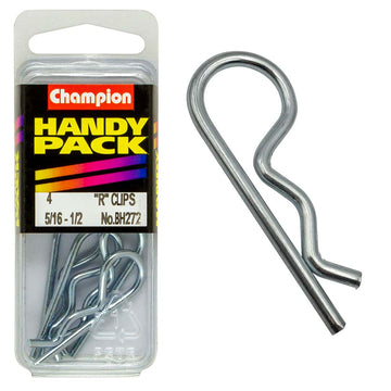 Champion 5/16in to 1/2in shaft R-clips pack of 4
