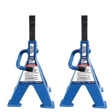 ITM ratchet jack stand 8000kg pair with ratcheting height adjustment and double locking safety feature