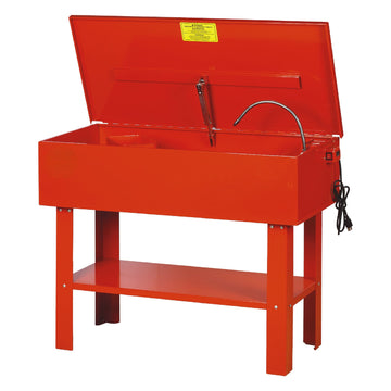 Wayco 40 gallon electric parts washer, front view