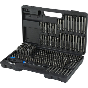 ProEquip 208pc bits set in blow-mould case with organised bit tray