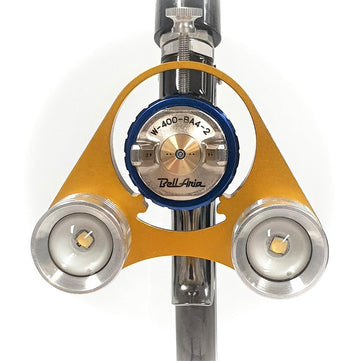 Iwata 2Spray LED light mounted on spray gun air cap