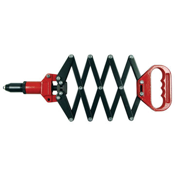 Worldwide 2869 lazy tong hand riveter with concertina lever mechanism