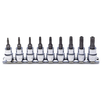 Koken RS3025TH Security Torx Bit Socket Set On Rail 9pc 3/8"Dr TH10-TH50 | Hobeca