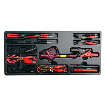 Rytool 15-piece automotive test lead set with colour-coded leads and connectors