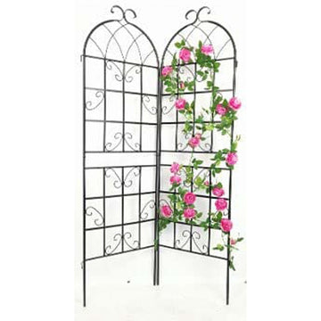 Omni D?cor Metal Garden Trellis Swirls in black, 180 cm height