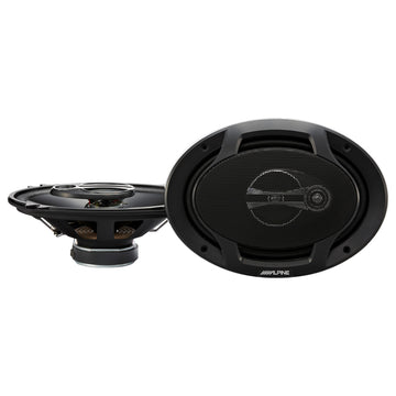 Alpine J Series 6x9 inch coaxial 3-way speaker pair