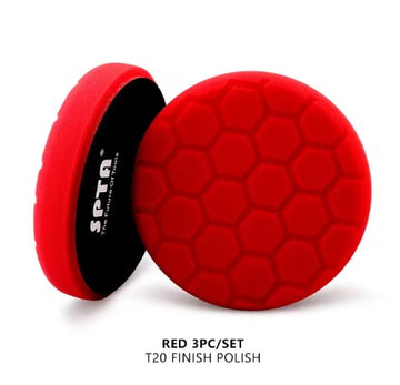 Foam Pad Hook & Loop T20 Finish Polish Red