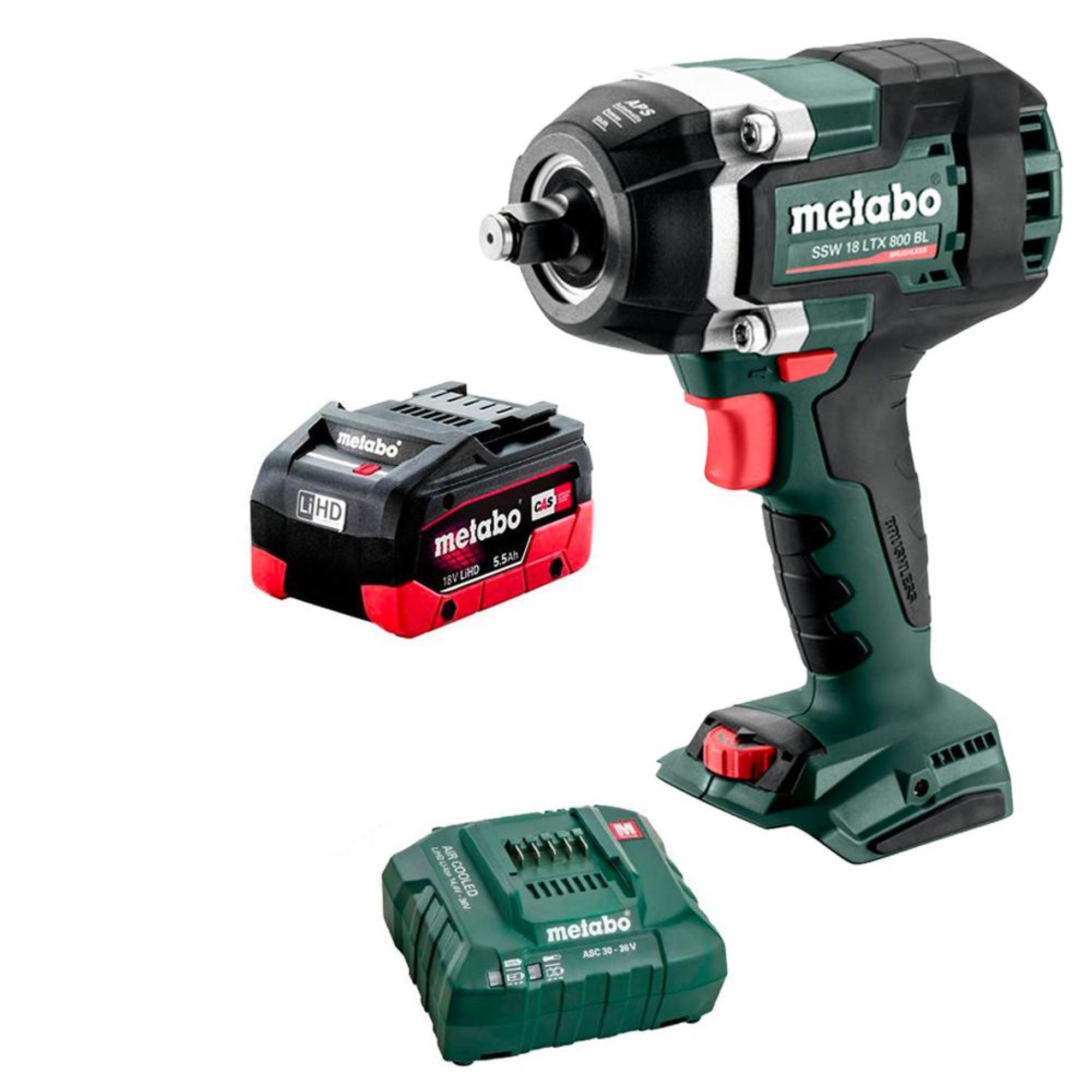 Metabo 18V Cordless 1 2 inch 800Nm Impact Wrench Kit