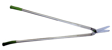 Freund grass shear with telescopic aluminium handles, extended to full length