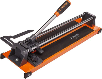 Truper 400mm tile cutting machine with reinforced steel body and padded base