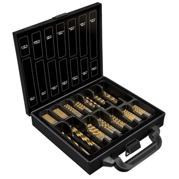 Powerbuilt 88pc Titanium Coated Drill Bit Set | Alltrade