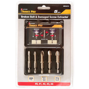 Trades Pro 5pc Bolt Remover & Damaged Screw Extractor | Alltrade