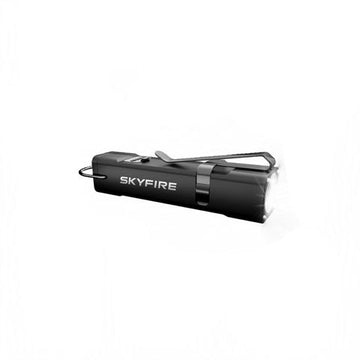 Skyfire 2178 mini flashlight torch with side light and electronic lighter