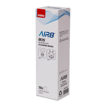 Esko AIR8 hygienic respirator cleaning wipes box of 100