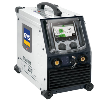GYS TITANIUM 230 AC/DC FV single-phase TIG welding power source, front view