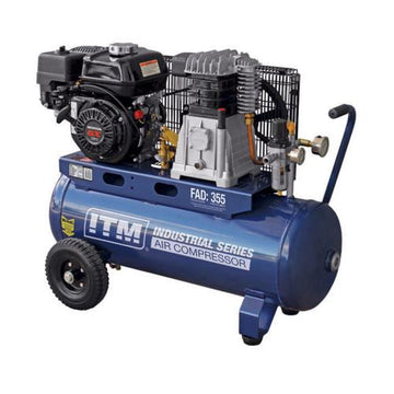 ITM 60L petrol air compressor with 5.5HP Honda GX160 engine and belt-drive pump