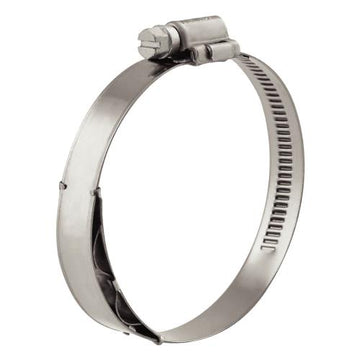 Kale worm drive clamps with integrated spring, 12 mm band width, 35–55 mm diameter range, pack of 10