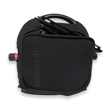 NomadiQ BBQ protective neoprene cover in black with front storage pocket
