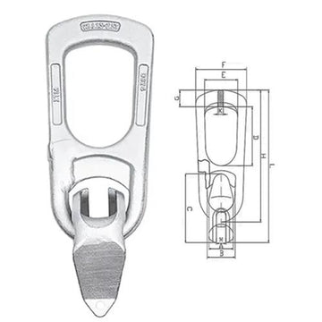 ITM Concrete Lifting Clutch Panel Lifter 1.3T with embedded pin connection