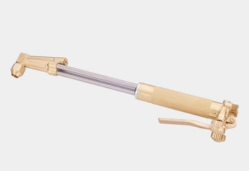 Harris style one-piece cutting torch 1000 mm 90 degree angle with stainless steel gas tubes
