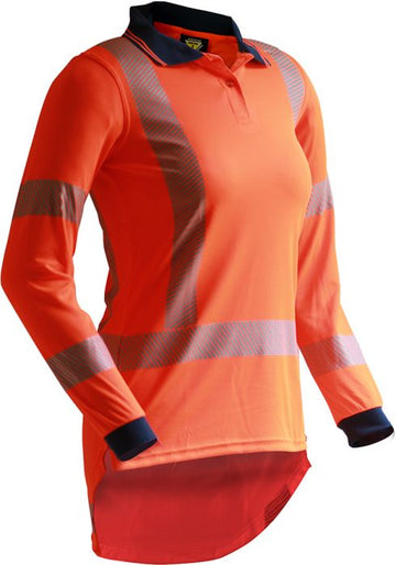 Esko L/S TTMC-W Segmented Tape Women's Micro Fibre Polo