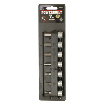 Powerbuilt 3/8” Dr 7pc Metric Male Hex Socket Set | Alltrade
