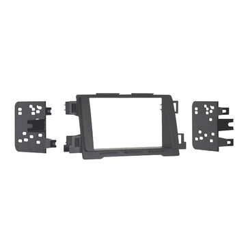 Metra double-din facia kit for Mazda 6 and CX-5, matte black ABS plastic