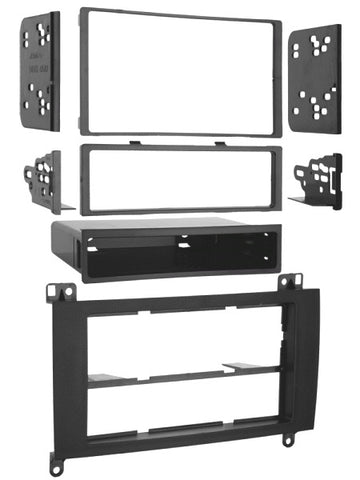 Metra facia fitting kit for Mercedes Sprinter and VW Crafter, black, DIN and Double DIN radio provision