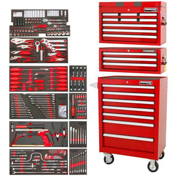 Powerbuilt 317pc Tool Chest, Roller Cabinet & Assorted Tools | Alltrade