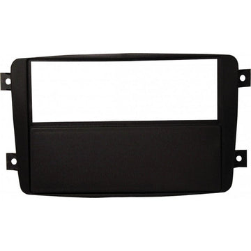 Single DIN black dash kit frame and pocket for Mercedes C-Class, CLK, Vito, Viano