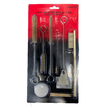 Formula 12-piece spray gun cleaning kit with lubricant