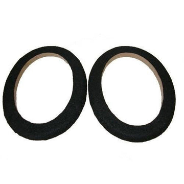 6x9 inch black carpet speaker spacers pair 36mm thick MDF