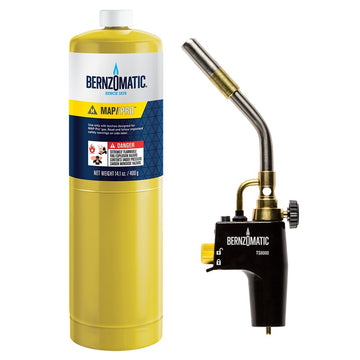 BernzOmatic TS8000TK gas torch kit with trigger igniter and MG9 propylene cylinder