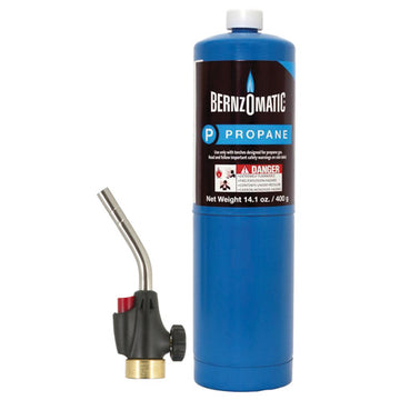 BernzOmatic WK2301 gas torch kit with WT2301 torch and TX9 propane cylinder
