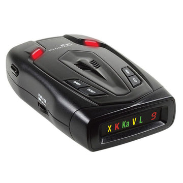 Whistler GT268XI radar detector with numeric icon display and LED alert periscopes