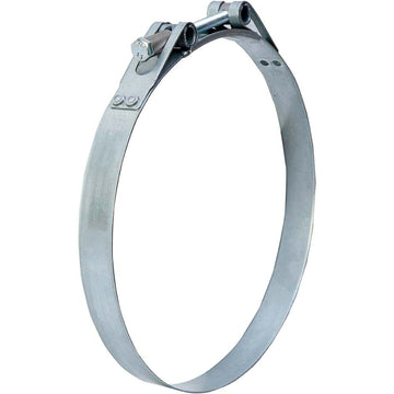 Kale HD25 T-bolt clamp 213–226 mm diameter with W1 steel bolt and TOX-clinched joint