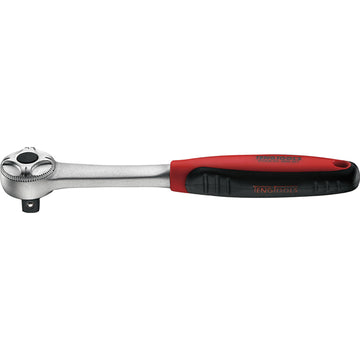 Teng 1/4in drive 72-tooth ratchet handle with bi-material grip