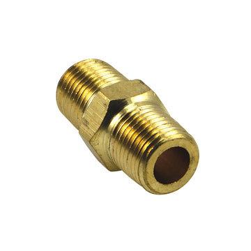 1/4in Bsp Brass Hex Nipple - 2Pc (Bp) | ISL